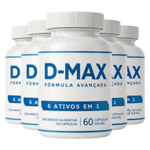 5x D Max 60 Caps Original - Fórmula Avançada - Oficial