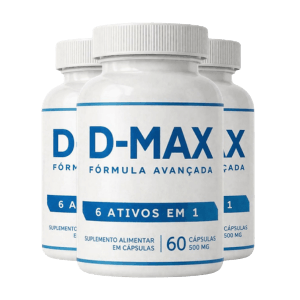 3x D Max 60 Caps Original - Fórmula Avançada - Oficial
